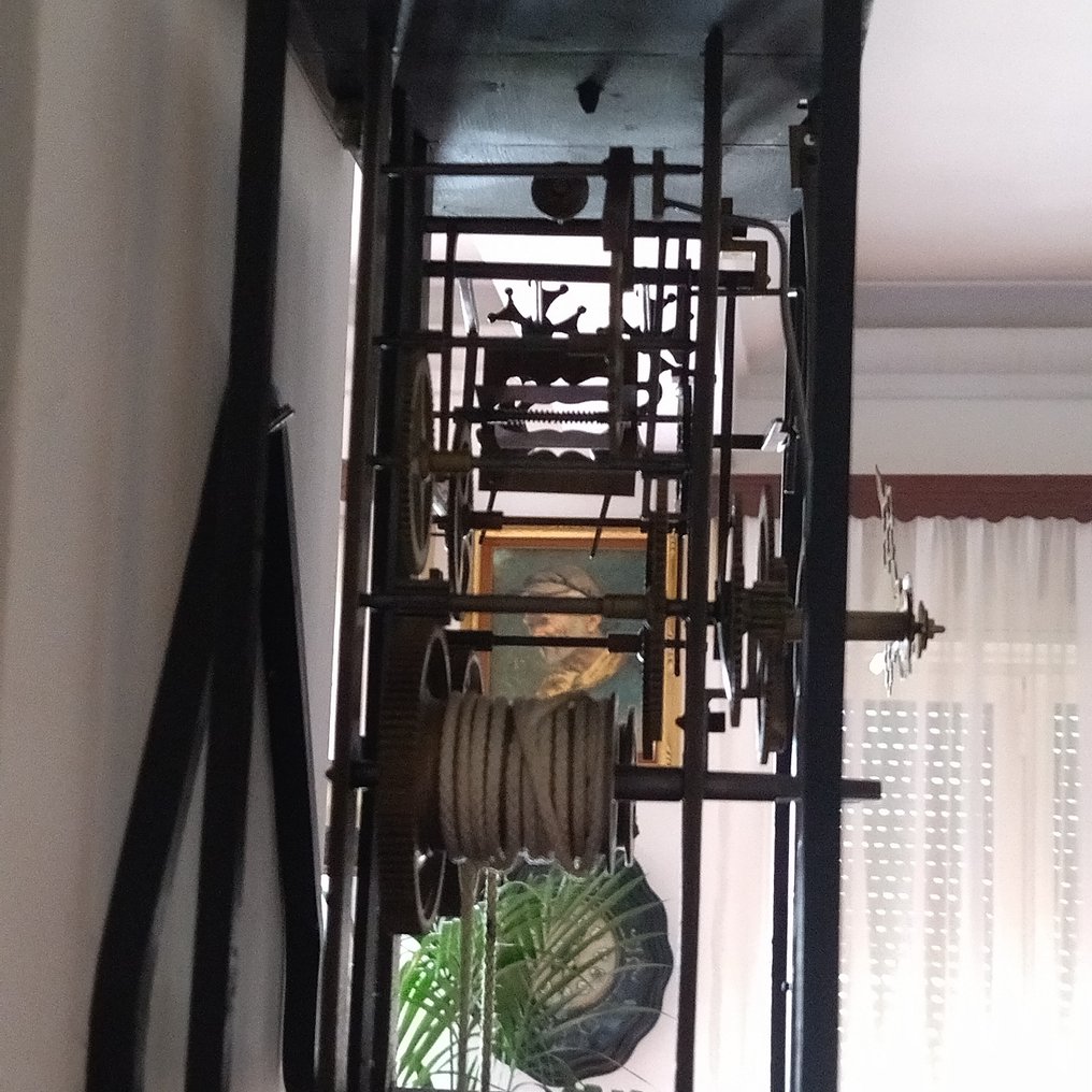 Reloj comtoise -   Latón, Hierro - 1850 - 1900 - Mecanismo esqueletizado #3.2