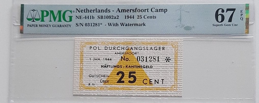 Paesi Bassi. - Amersfoort - POW 25 Cent 1944 - PL1200.2.a2 #2.1