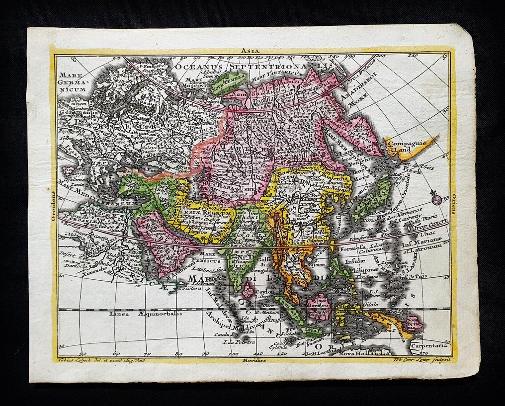 Ασία - Κίνα / Ιαπωνία / Ασία / Κορέα / Φιλιππίνες / Ταϊλάνδη / Ταϊβάν; Tobias Conrad Lotter - Asiae - 1721-1750 #1.0
