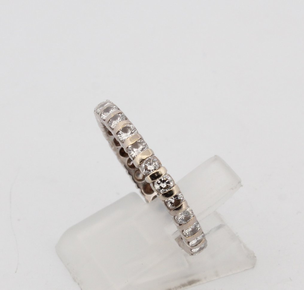Sin precio de reserva - Anillo - 18 quilates Oro blanco Diamante (Natural)  #4.3