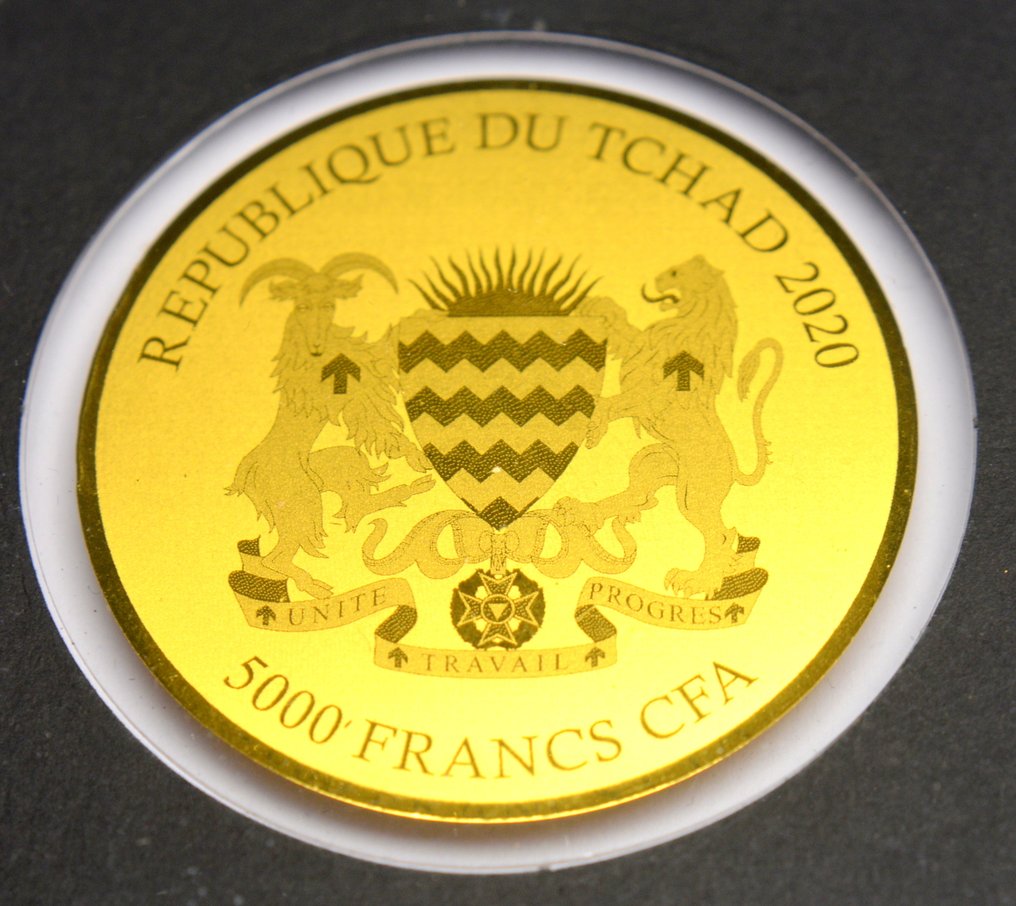 乍得. 5000 Francs 2020 Atmosphere 1/200oz (.999)  (没有保留价) #1.0