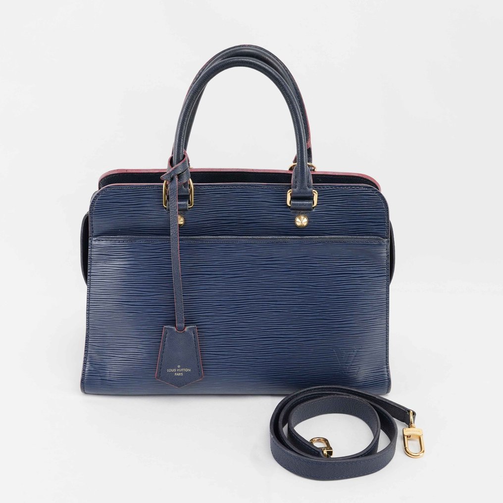 Louis Vuitton - Blue Epi Leather Top Handle Bag with Shoulder Strap – Gold-Tone Hardware - Skuldertaske #1.0