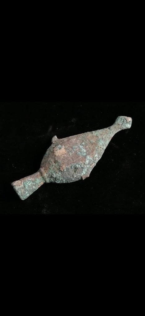 Laat-Romeins / Vroeg-Byzantijns Brons Olielamp - 73 mm - Roman oil lamp filler  (Zonder minimumprijs) #4.3
