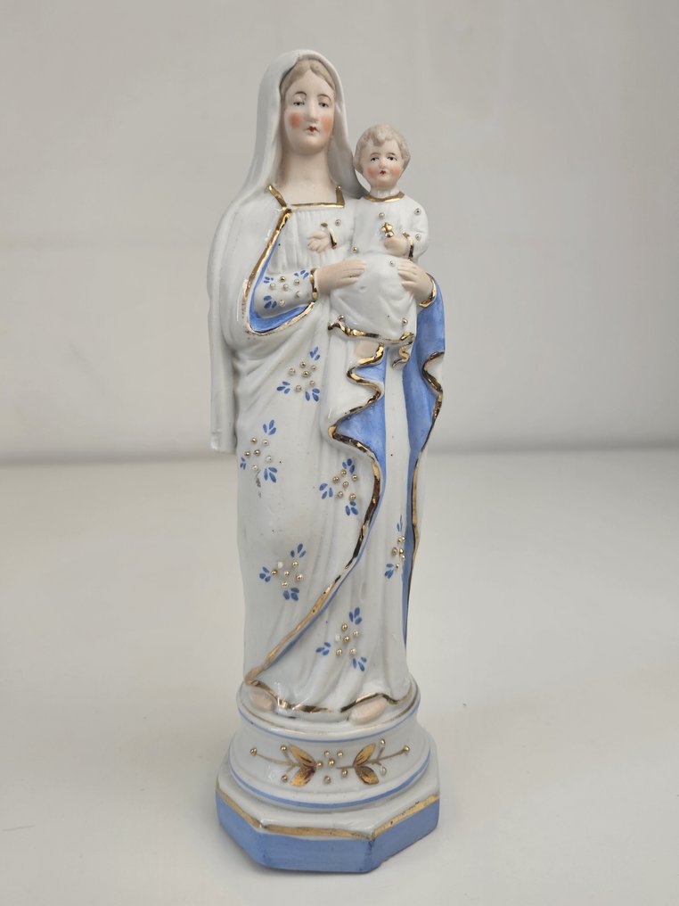 塑像, Maria met kindje Jezus - 25 cm - Bisquit瓷器 #1.0