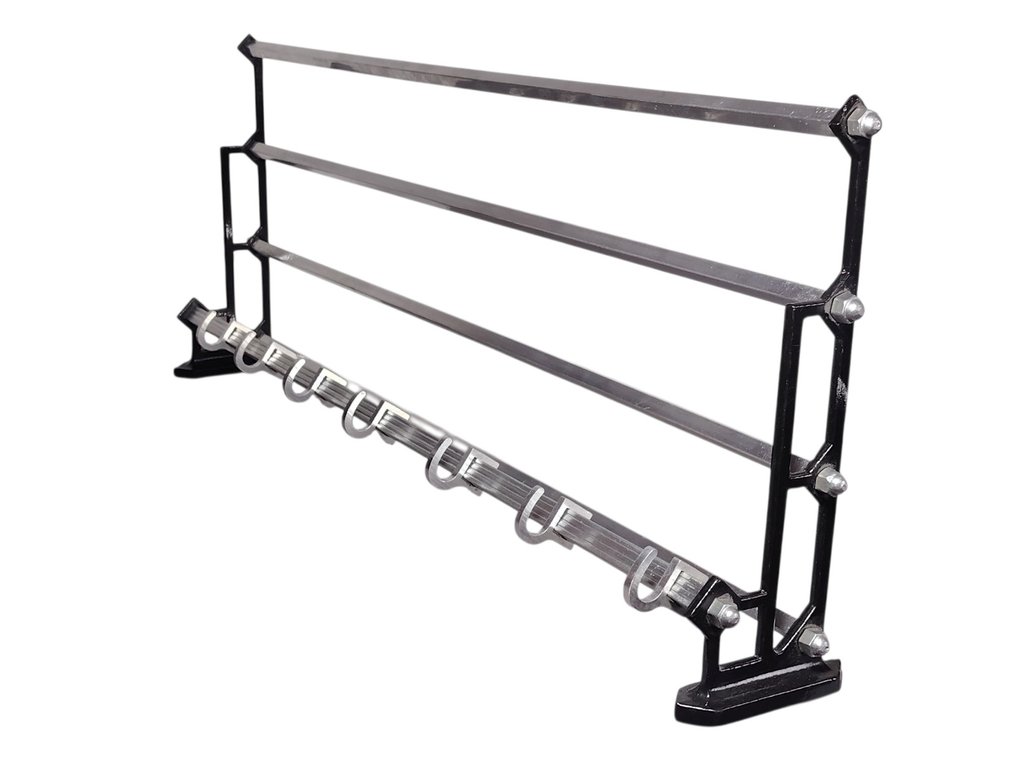 Art-deco bauhaus hat rack coat rack hanger . Designer: János Diósy. - Κρεμάστρα παλτό - Αλουμίνιο-νικέλιο #2.1