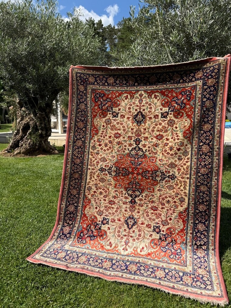 Seta vintage Ghoum su seta. - Tappeto - 145 cm - 105 cm #1.0