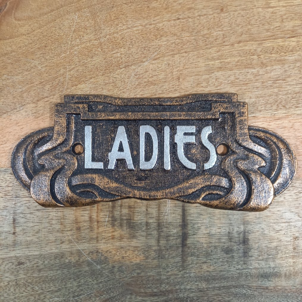 厕所，女士，男士 - 匾 (3) - 鑄鐵 #4.3