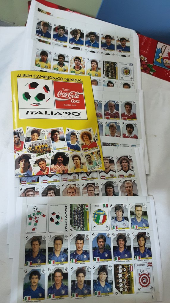 Don Comic Cile - World Cup Italia 90 - Maradona - VERY RARE Chili Edition 1990 - 1 Empty album + complete loose sticker set - Excellent (EX) #3.2