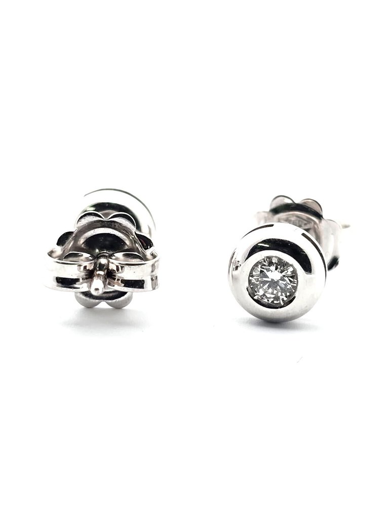 Ohrringe - 18 kt Weißgold Diamant (Natürlich) #4.3