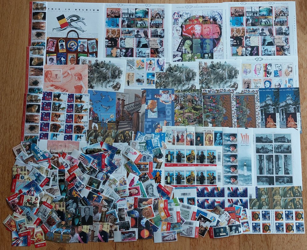 Belgia  - Loturi de timbrări în € #1.0