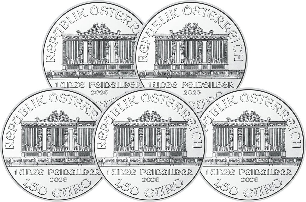 5 Troy Ounce - Zilver .999 - Philharmonique 2026 - 155,5 gram - fine silver #2.1