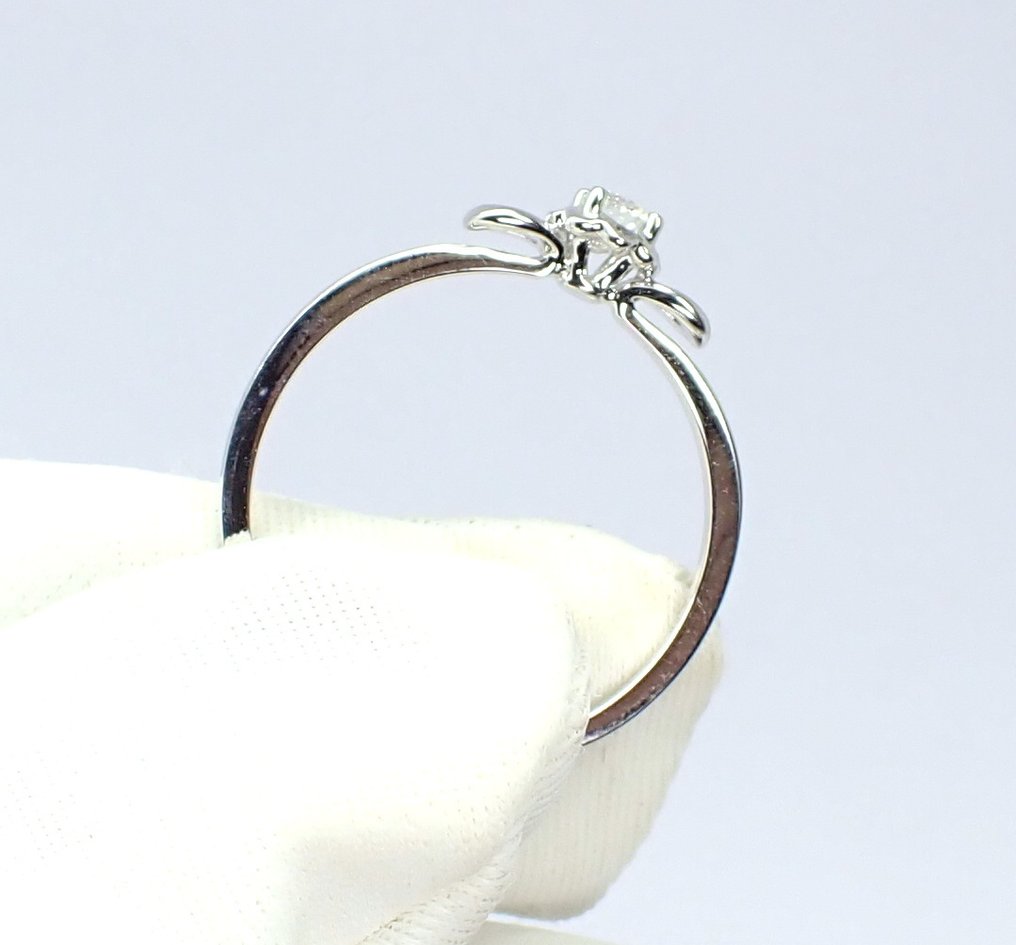 沒有保留價 - 戒指 - 18 克拉 白金 -  0.10ct. tw. 鉆石 (天然)  - *No Reserve Price* #2.1