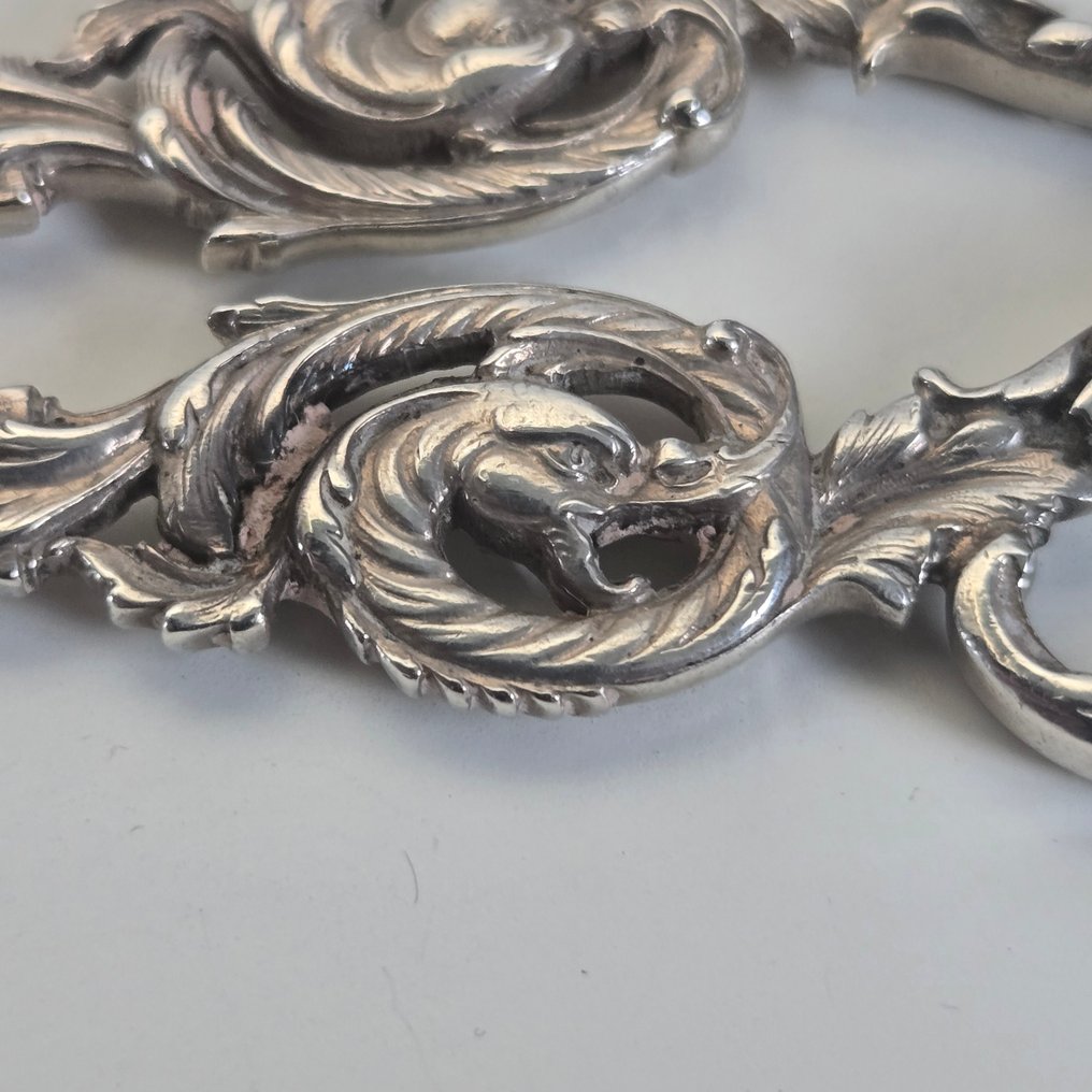 Tesoura de costura - .950 prata - Final do século XIX / início do século XX #2.1