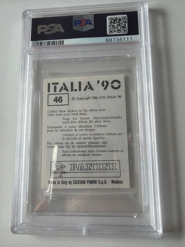 Panini World Cup Italia 90 Paolo Maldini - PSA 6 Graded sticker #2.1
