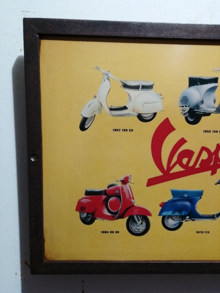 Piaggio - Επιγραφή σε σίδερο - Villemot - Διαφημιστική πινακίδα - 1975 - Σίδερο #3.2