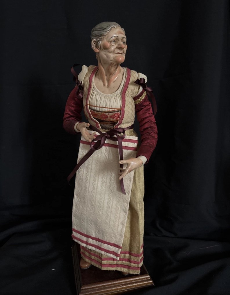 Figurita - Pastore Napoletano - 35cm - Madera, Loza de barro #2.1