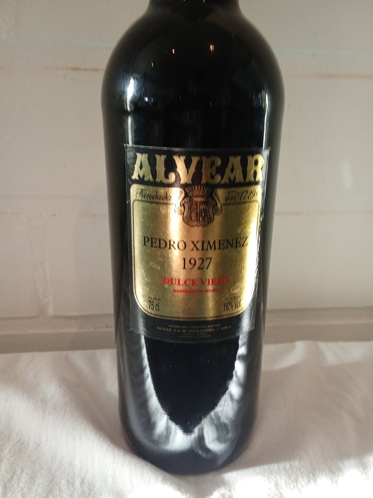 1927 Alvear - Montilla-Moriles Pedro Ximenez - 1 Pullo (0.75L) #1.0