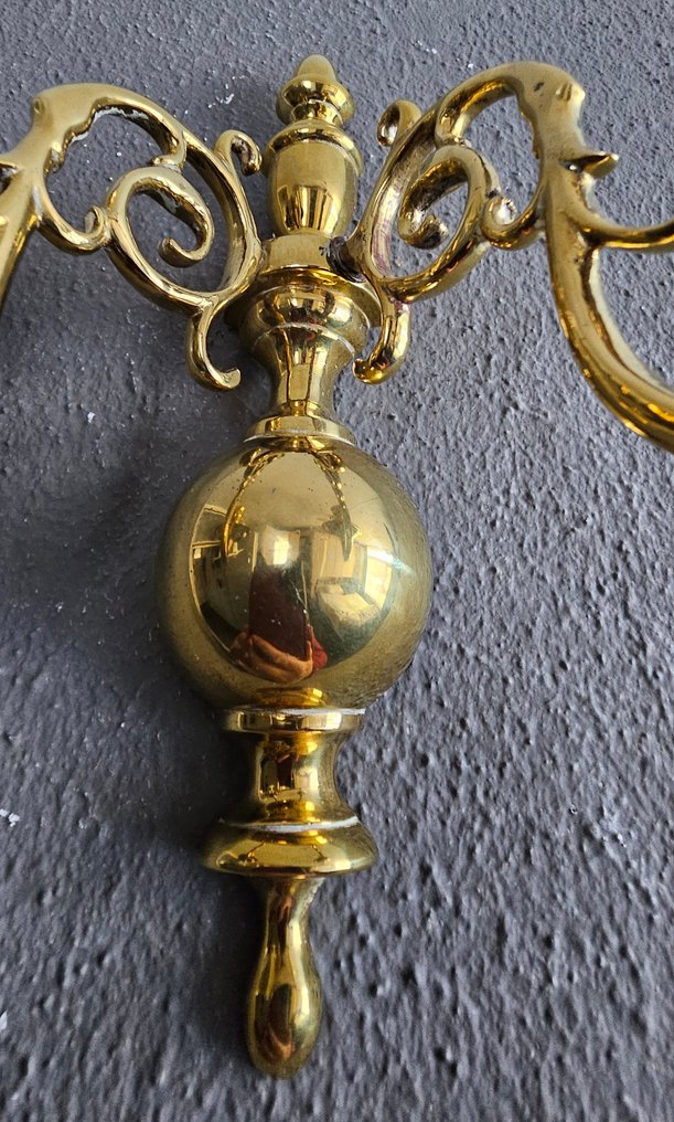 Candeliere (2) - Rame - Due candelabri di rame #2.1
