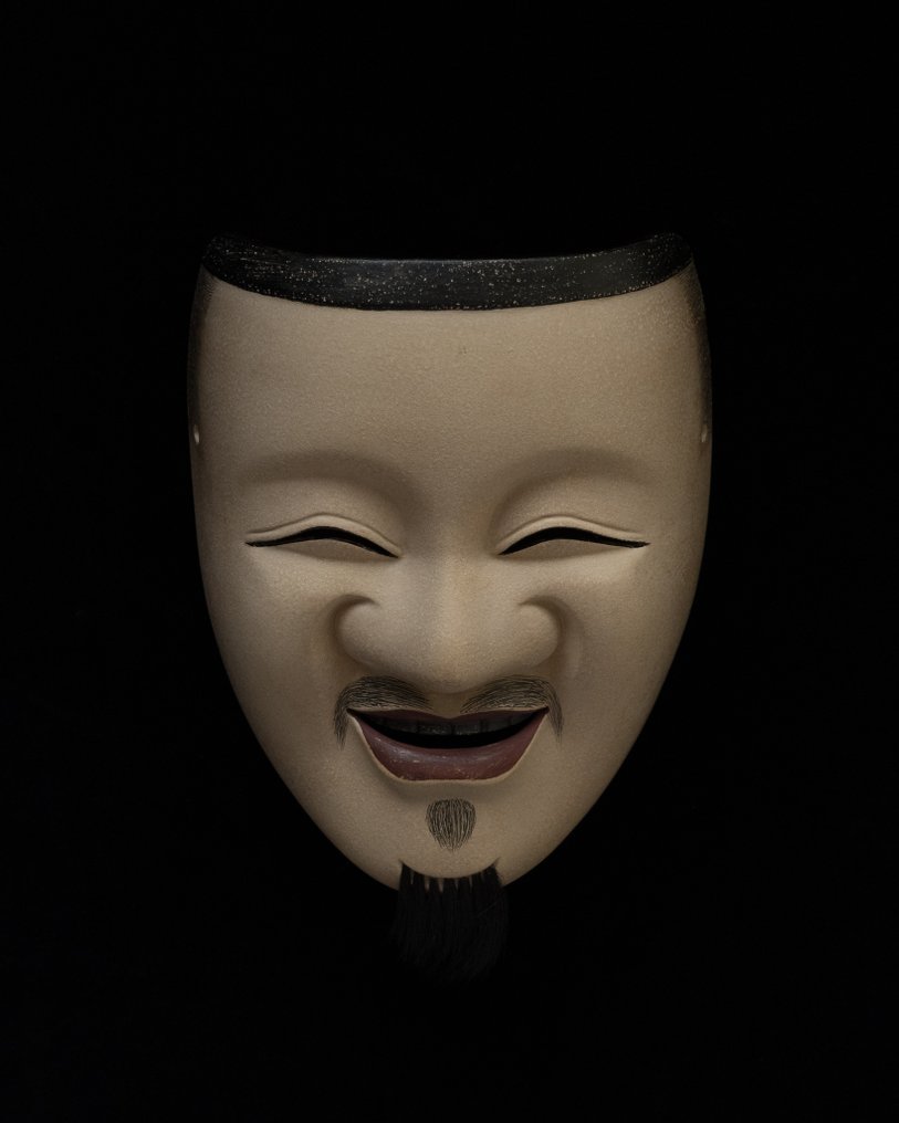 Noh面具 - 木 - Enmei-Kajō [延命冠者] (沒有保留價) #1.0