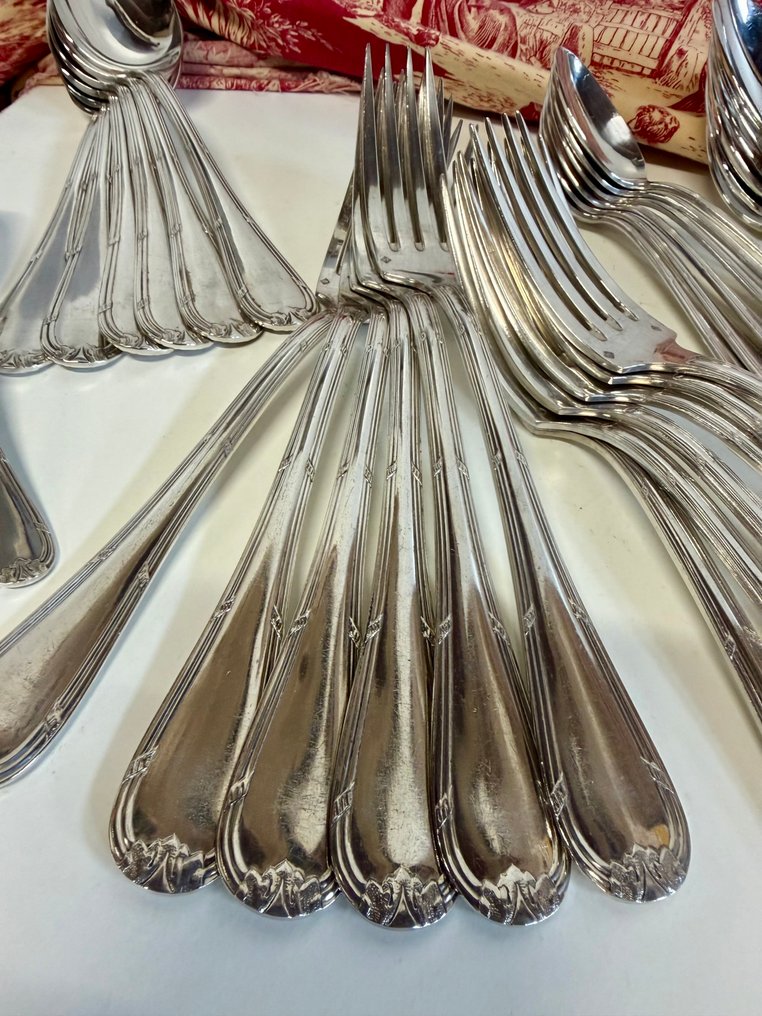 Le Couvert Français - Evőeszközkészlet 12 főre (36) - Modèle Parisien - Ezüstözött, ezüstözött #4.3