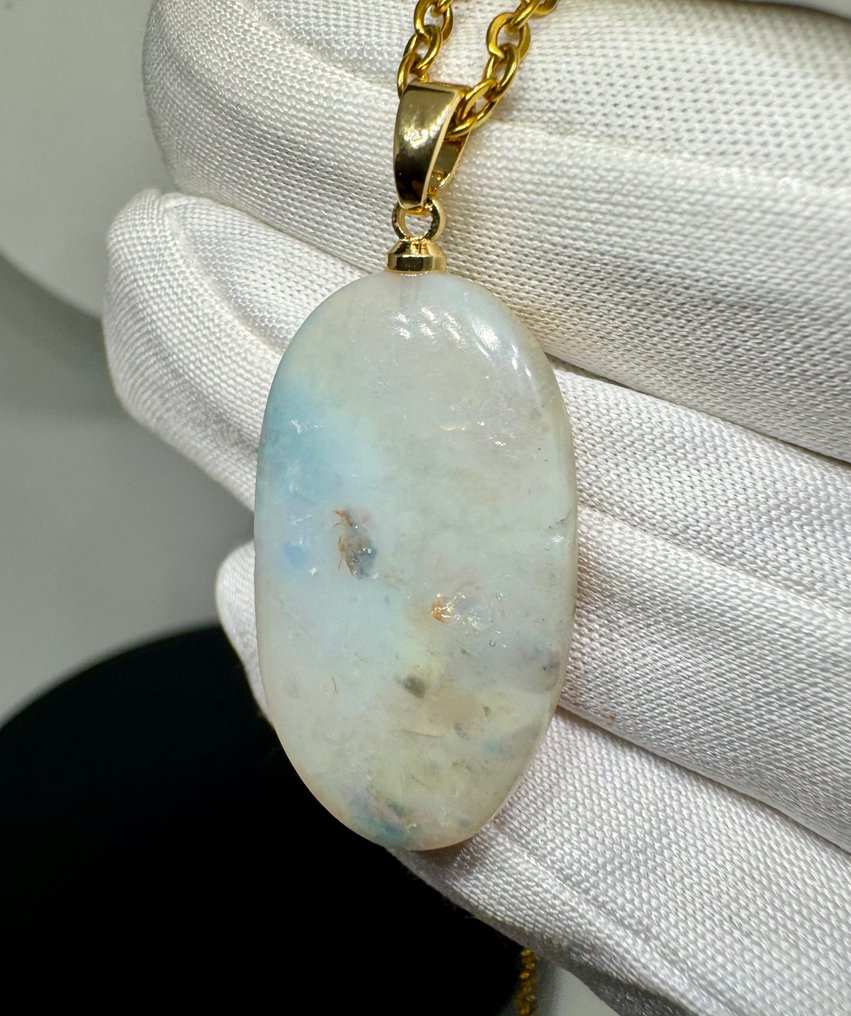 Opal Anhänger - Höhe: 36 mm - Breite: 16.5 mm- 3.54 g - (1) #1.0