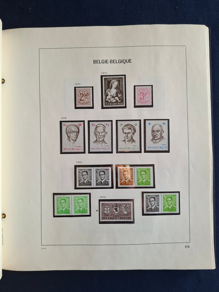 Belgio 1970/1979 - Collezione completa nell'album Davo. #4.3