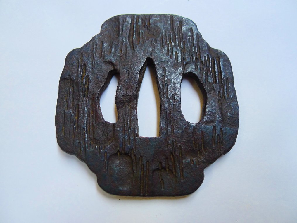 水印雕刻图案的刀锢，附带盒子 - 日本 - Edo Period (1600-1868) #2.1