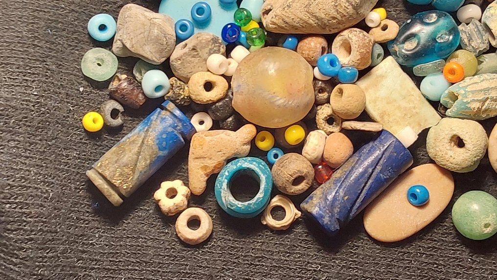 古埃及到罗马 玻璃 超过100个古老的珠子  (没有保留价) #4.3