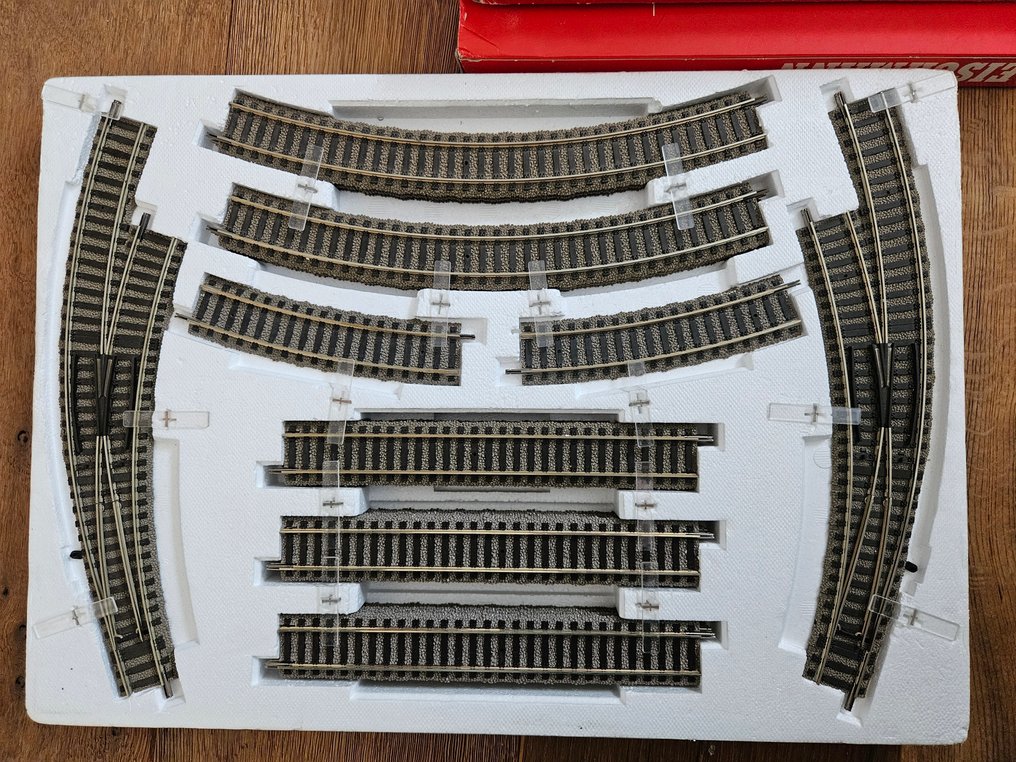 Fleischmann H0 - 6191 / 6192 - 模型火車軌道 (2) - 二手Fleischmann Profi-Gleis HO套装，原装红色包装。套装：Rangier-Set 6191 #2.1