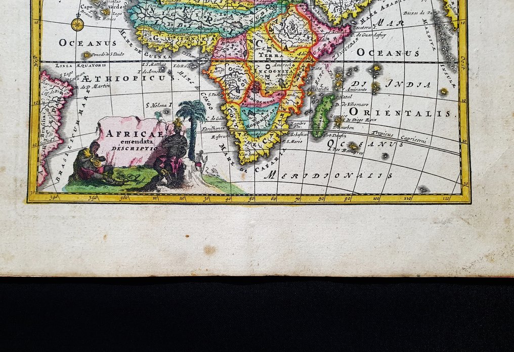 非洲 - 马达加斯加 / 刚果 / 几内亚 / 索马里 / 塞内加尔 / 厄立特里亚; Christopher Weigel & David Kohler - Africae Emendata Descriptio - 1701-1720 #3.2