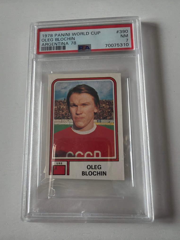 Panini World Cup Argentina 78 Oleg Blochin - PSA 7 Graded sticker #1.0