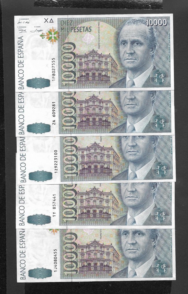 Spain. - 10 x 10 000 Pesetas - 1992 - Pick 166 #1.0