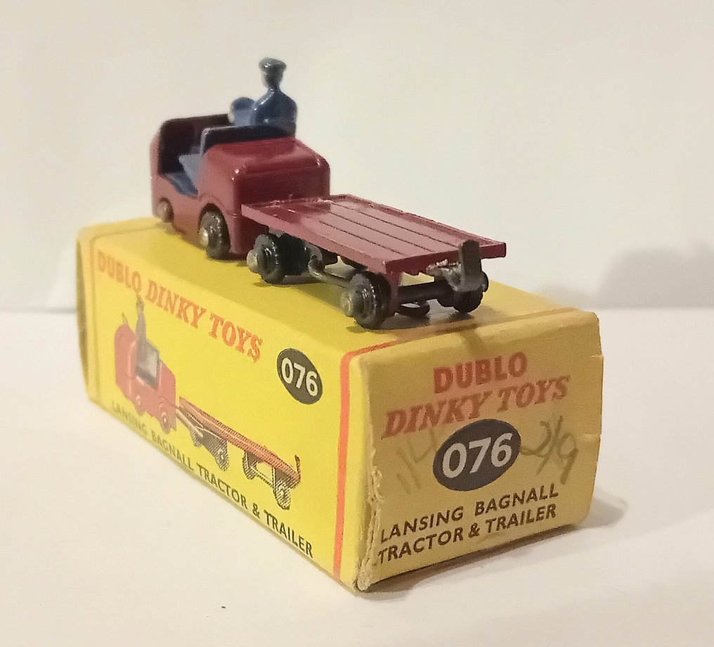 Dinky Toys - Modell lastbil - Dublo Dinky Toys 076 Lansing Bagnall Tractor and Trailer, Boxed #2.1
