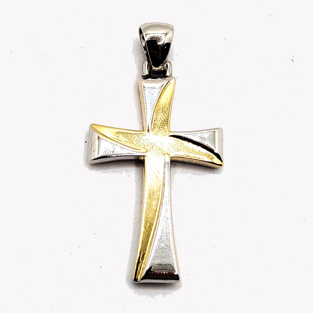 Anhänger - 18 kt Weißgold, Gelbgold #1.0