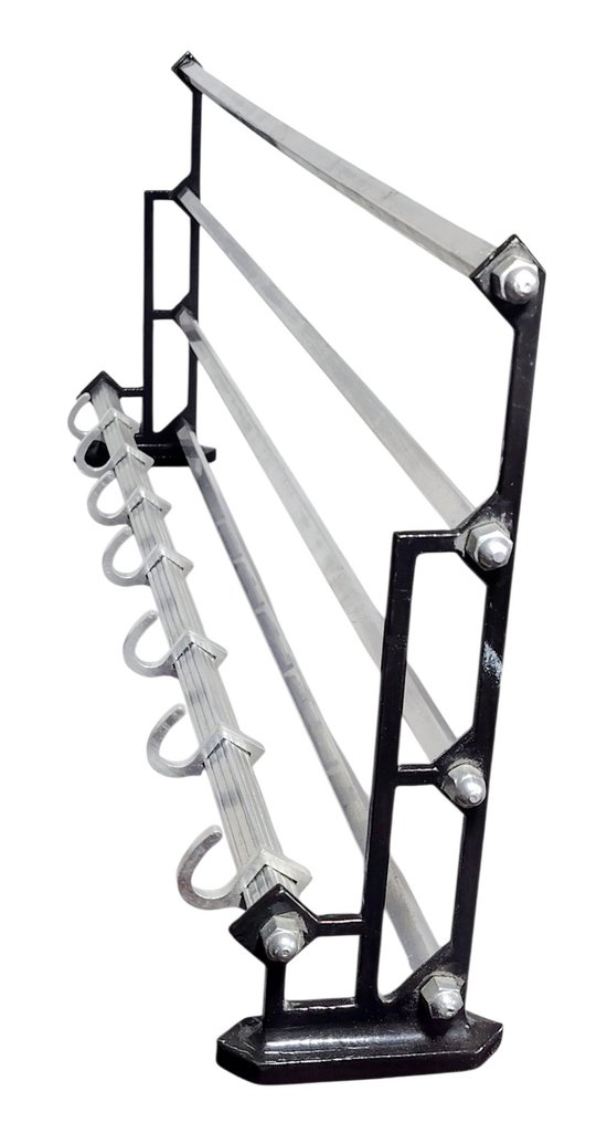 Art-deco bauhaus hat rack coat rack hanger . Designer: János Diósy. - Κρεμάστρα παλτό - Αλουμίνιο-νικέλιο #1.0