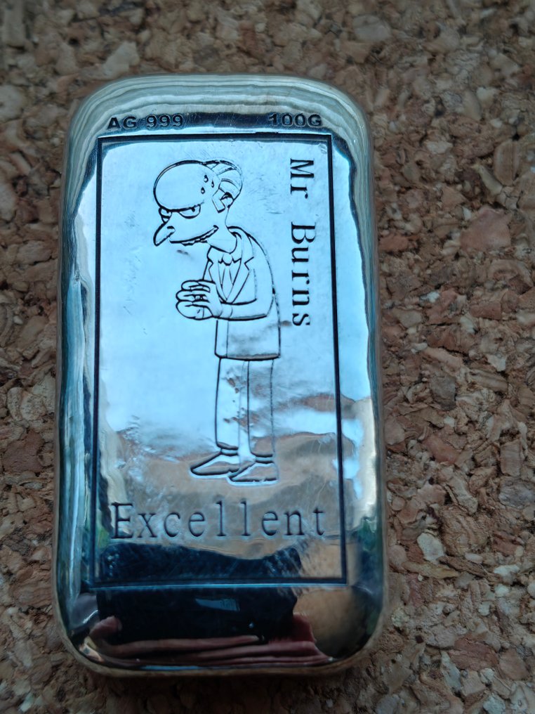100 gramów - Srebro .999 - Mr. Burns #1.0