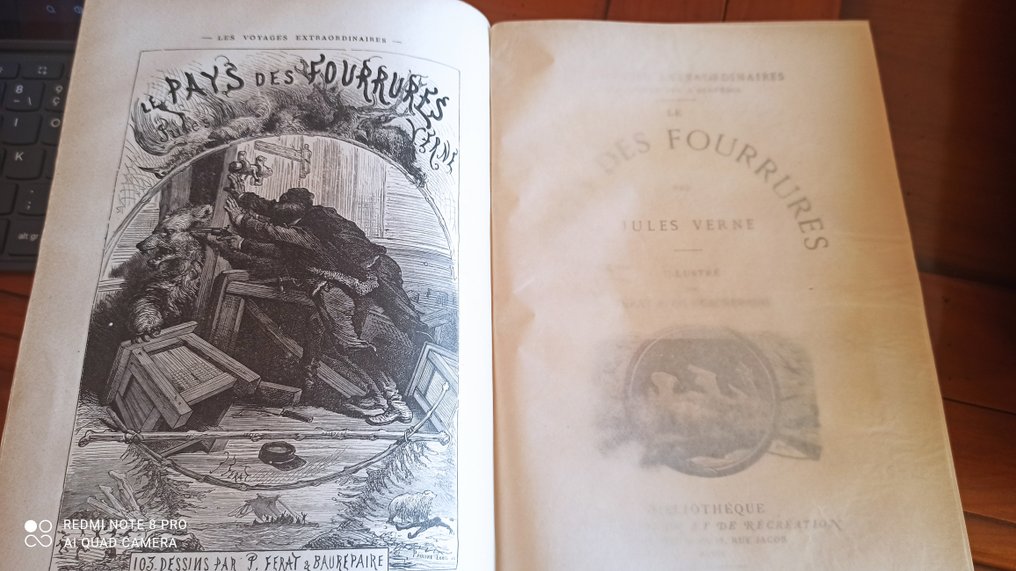 Jules Verne; Illustrations par Riou - ferat et Beaurepaire - - Les Enfants du Capitaine Grant; Voyages et Aventures du Capitaine Hatteras; Le Pays des Fourrures - 1880 #3.2
