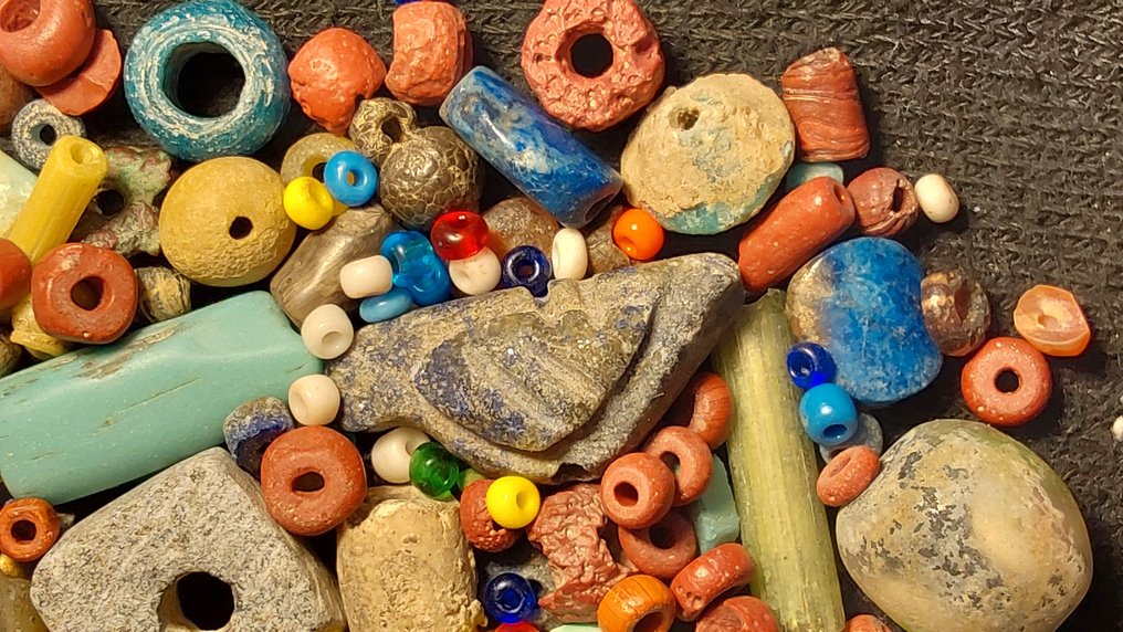 古埃及到罗马 玻璃 超过100个古老的珠子  (没有保留价) #3.2