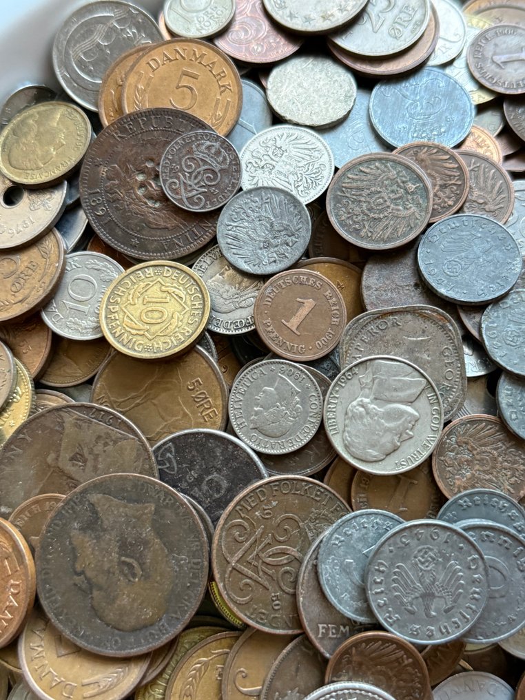 Lumea. Deutsches Reich und Europa/Welt Lot - Pfennig, Kopeken, Cents und viele andere Währungen - 404 coins  (Fără preț de rezervă) #1.0
