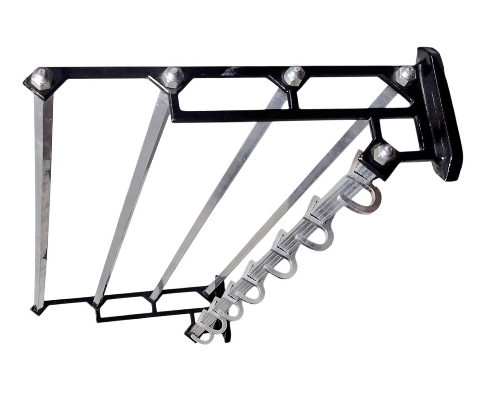 Art-deco bauhaus hat rack coat rack hanger . Designer: János Diósy. - Κρεμάστρα παλτό - Αλουμίνιο-νικέλιο #4.3