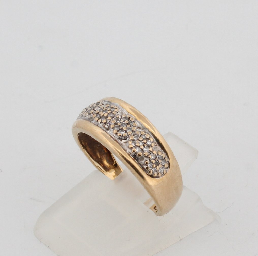 沒有保留價 - 戒指 - 18 克拉 黃金 鉆石 (天然)  #3.2