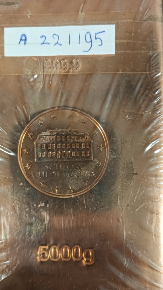 5 kilograms of copper - .999 purity - Geiger.  (No reserve price) #1.0