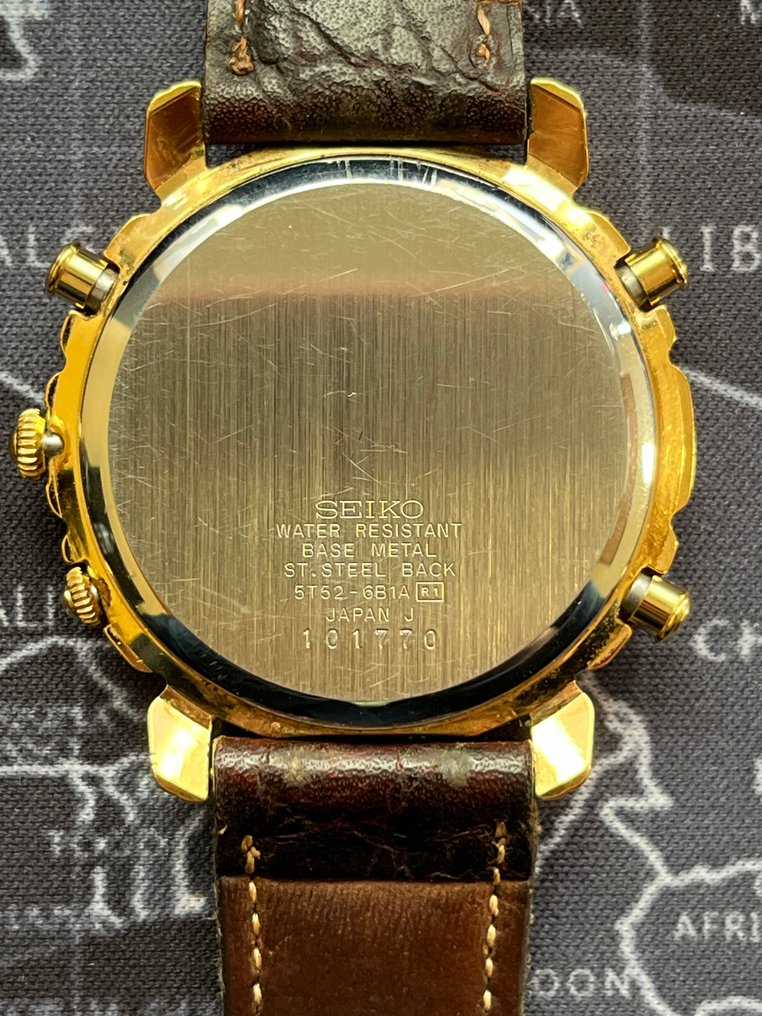 Seiko - World Timer - 没有保留价 - 5T52-6B1A - 男士 - 1991 #1.0