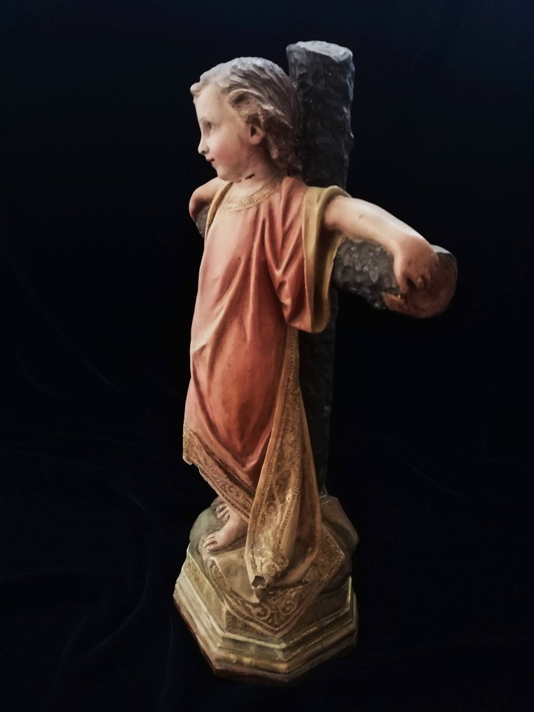 Duran - Sabadell - Φιγούρα - Niño Jesús en la cruz - στουκό, πολύχρωμη ζωγραφική #2.1