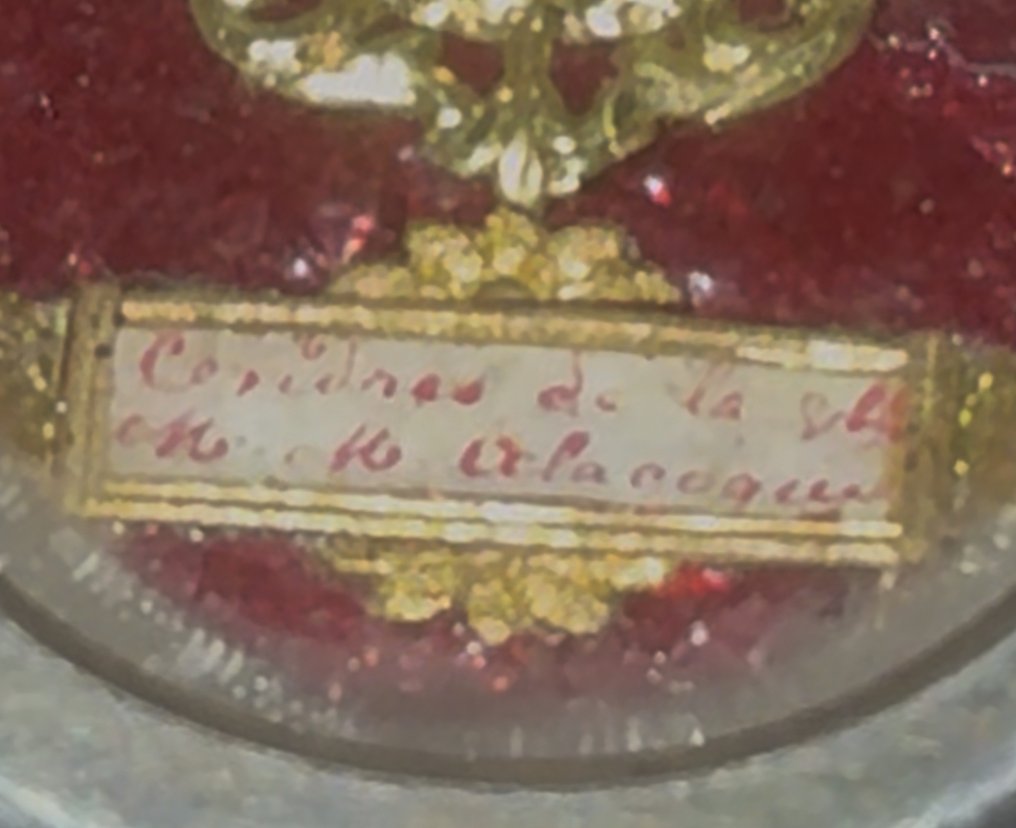  聖物匣 - 合金, 玻璃, 紡織品 - 1850-1900 - 圣玛格丽塔·玛利亚·阿拉科克  #2.1