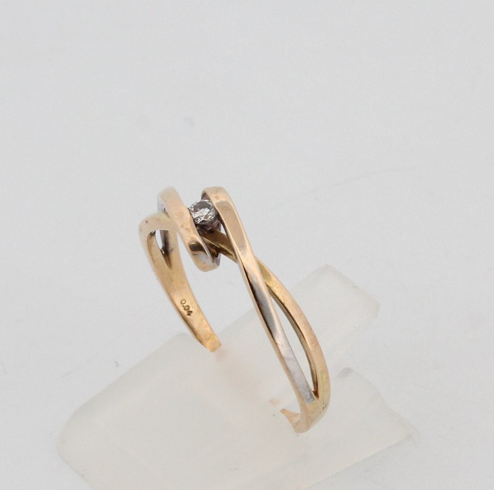 χωρίς τιμή ασφαλείας - Δαχτυλίδι - 18 καράτια Κίτρινο χρυσό Διαμάντι (Φυσικό) #3.2