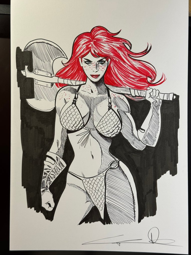 Candita, Giuseppe - 1 Original drawing - Red Sonja - Red Sonja sketch - 2025 #3.2