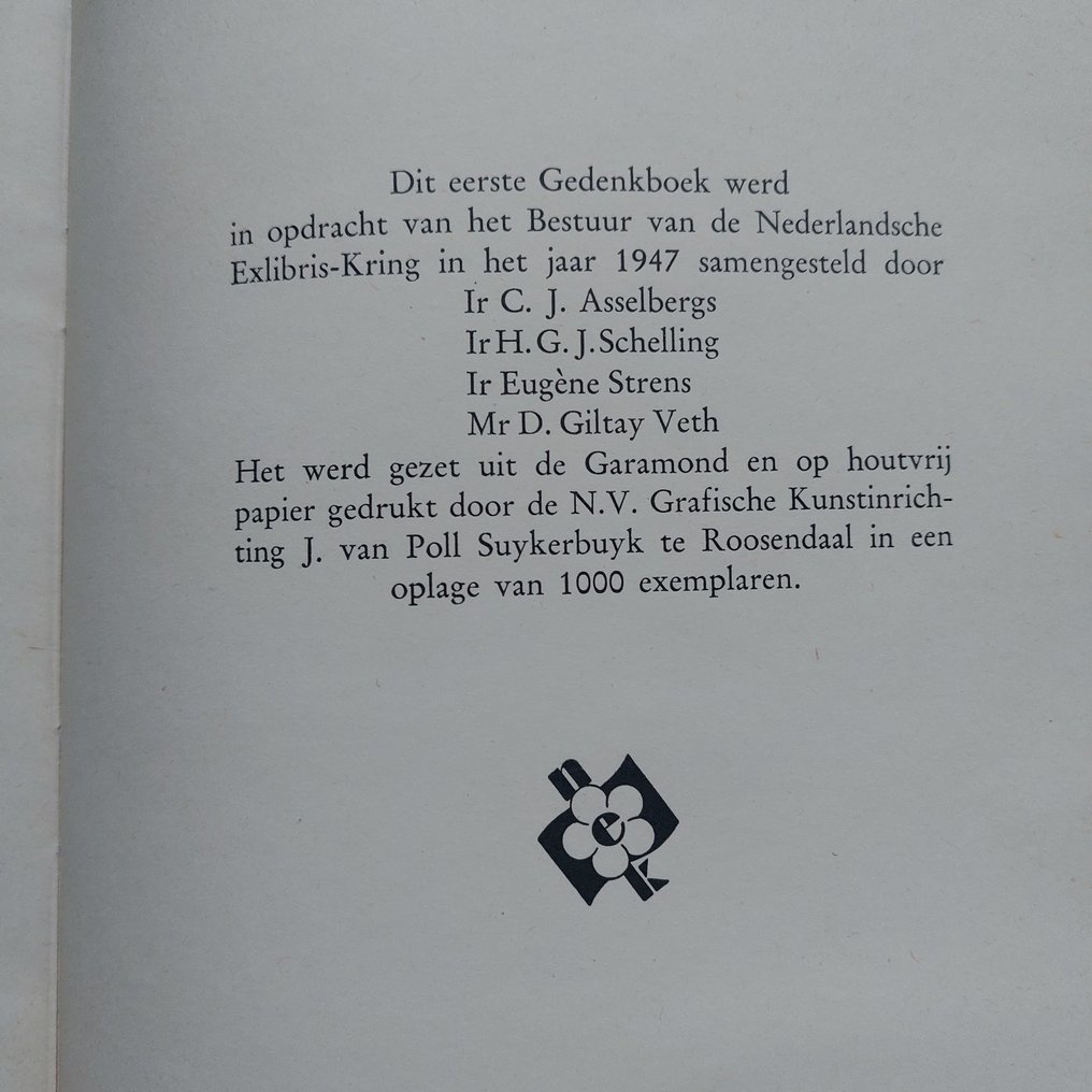 M.C. Escher - 'Wij komen er uit!' - Nederlandsche Exlibriskring 1 jan. 1947 - 1947 #4.3