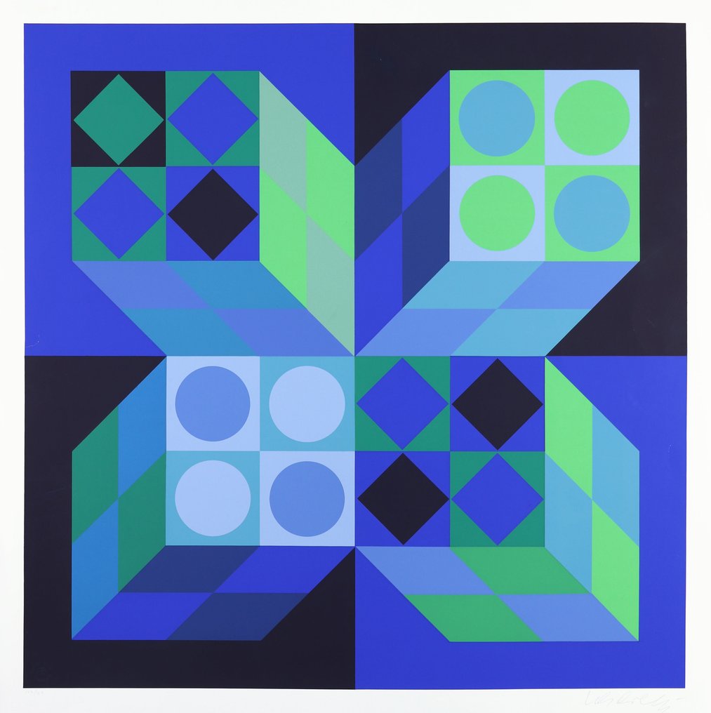 Victor Vasarely (1906-1997) - Lapidaire I #1.0