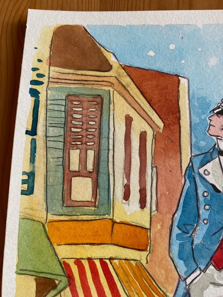 Caracuzzo G. - 1 Colour pencil drawing - Corto Maltese - " Omaggio a Pratt" - 2025 #4.3